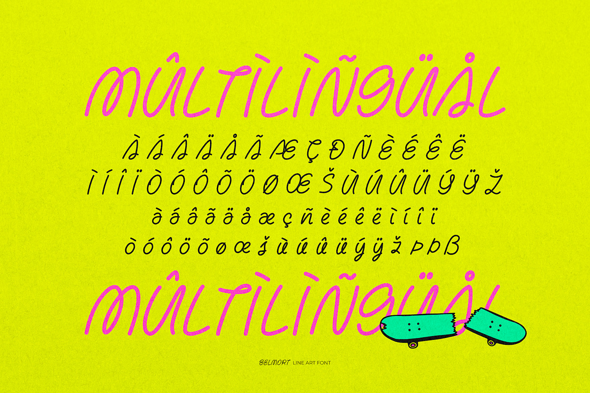 Belmort - Lineart Font, a Symbol Font by ikiiko (Photo 7 of 7)