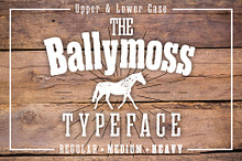 Ballymoss Woodblock Font