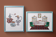 Home Decor and Household Watercolor, a Decorative Illustration by CreativeValuation (Thumbnail 10 of 12)