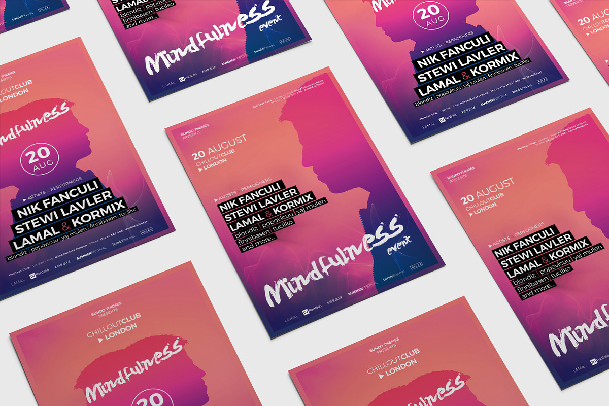 Mindfulness Event and Festival Flyer, a Flyer Template by Bundo Themes (Photo 8 of 8)