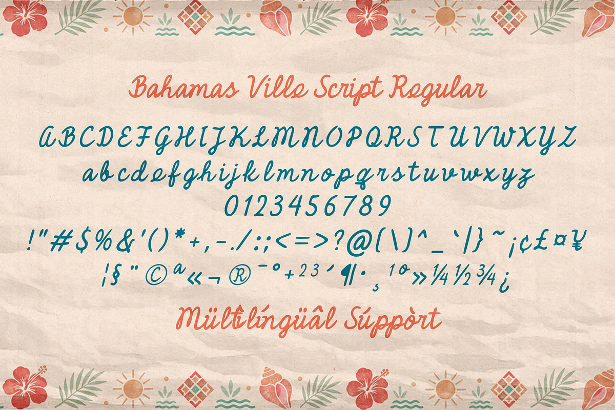 Bahamas Ville Retro Font Duo, a Handwritten Font by Sixtype (Photo 8 of 12)