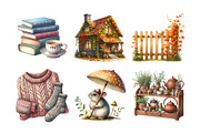 Autumn Cottagecore Clipart, an Illustration by Daily.Designs (Thumbnail 2 of 5)