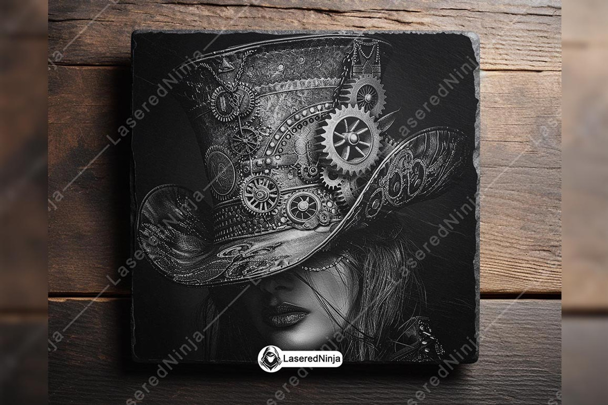 Steampunk Top Hat Mechanical Gears, a Background Graphic by LaseredNinja (Photo 3 of 7)