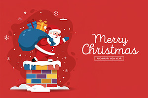 Template Merry Christmas & New Year
