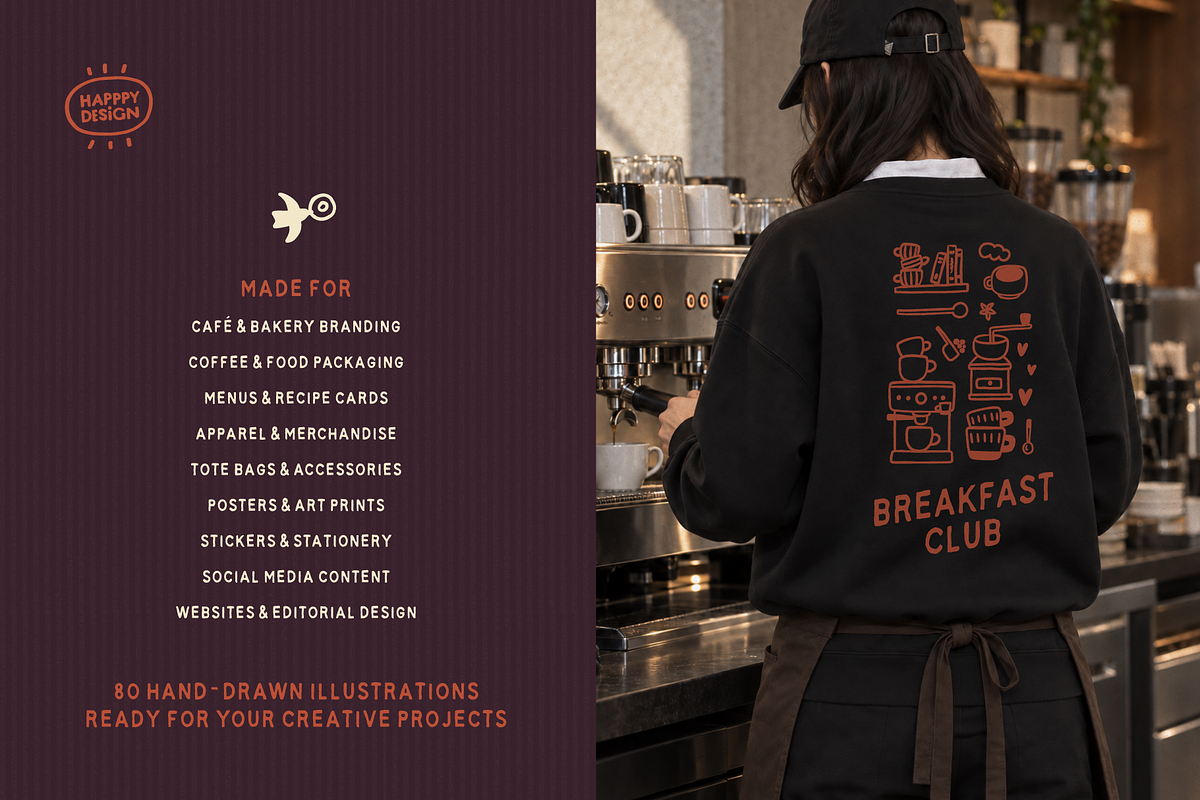Coffee & Café Illustrations, a Food Illustration by happpydesign (Photo 11 of 12)