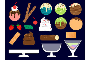 Dessert Maker Vector Illustration