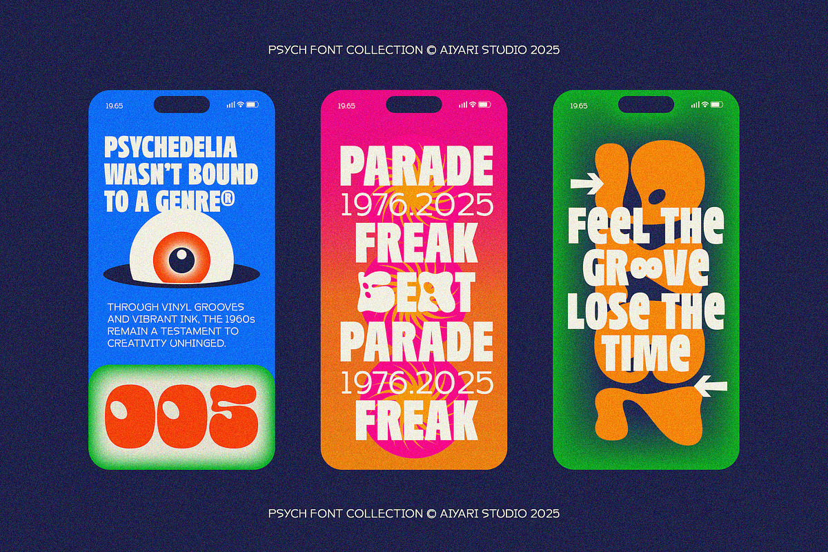 Psych Font Collections, a Symbol Font by Aiyari (Photo 11 of 18)