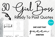 Girl Boss Social Media Posts, a Social Media Template by Chantelle T Illustrations (Thumbnail 1 of 3)