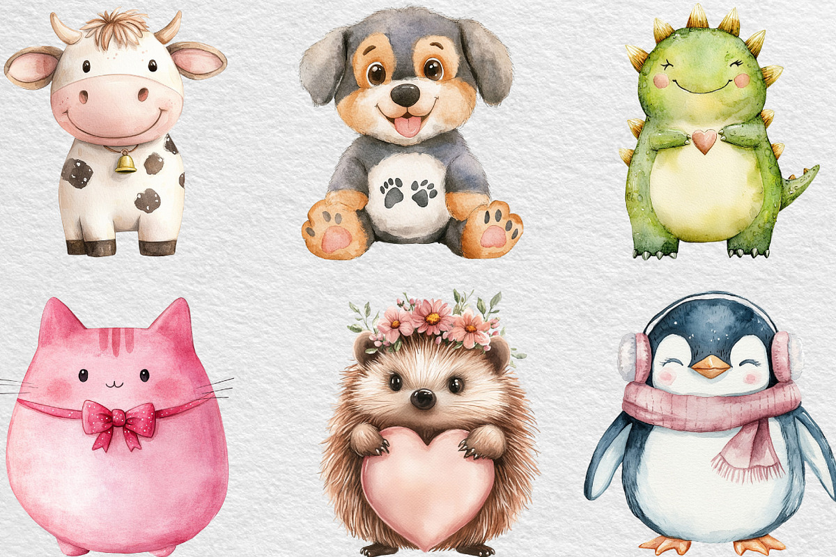 Squishmallow Animals Sublimation, an Illustration by Black Bird Studio (Photo 4 of 6)