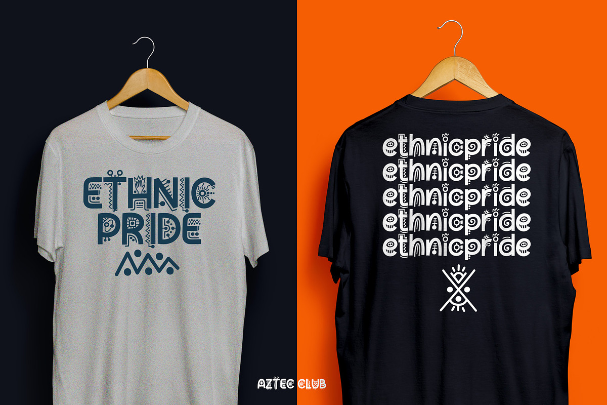 Aztec Club - Display Decorative, a Font by HIRO.std (Photo 7 of 9)