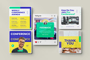 Conference Social Media Post Canva, a Social Media Template by Pixelpick (Thumbnail 4 of 5)