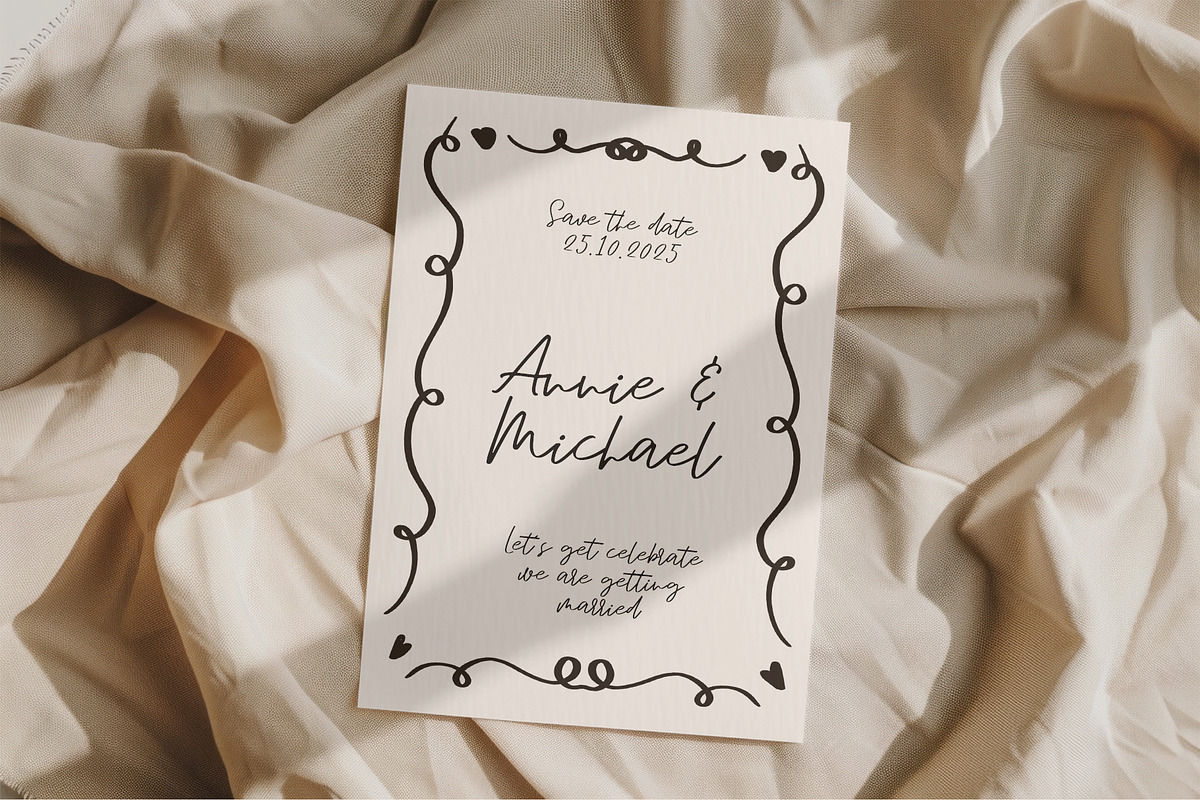Forever Yours cute font, a Handwritten Font by BilberryCreates (Photo 8 of 9)
