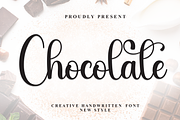 Chocolate | Script Font, a Handwritten Font by Scratchones (Thumbnail 1 of 9)