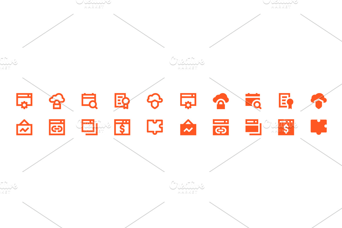 Seo Web Optimization Material Icons, a Solid Icon by Creative Stall (Photo 5 of 5)