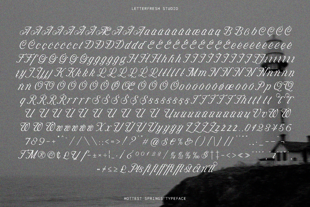 Hottest Springs Typeface, a Script Font by Letter Fresh (Photo 10 of 12)