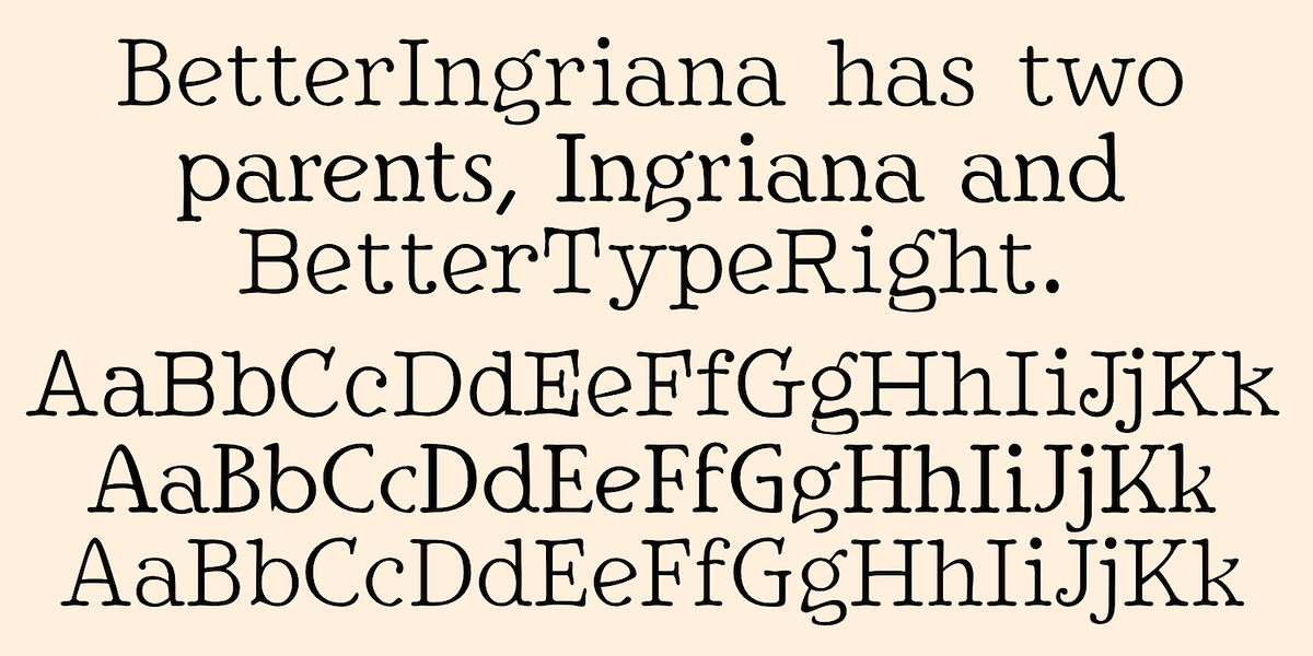 BetterIngriana, a Serif Font by Ingrimayne Type (Photo 9 of 11)