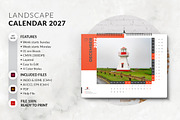 A3 Landscape Calendar 2027 Template, a Stationery Template by MstArtwork (Thumbnail 4 of 5)