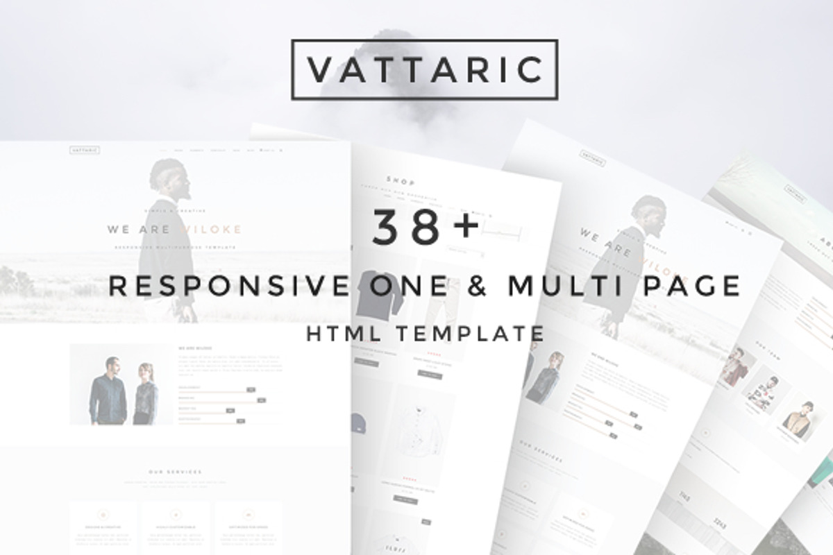 Vattaric - Multipurpose HTM Template, a Websites & App Template by myshopkit