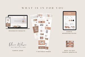 Beauty Website Template -Squarespace