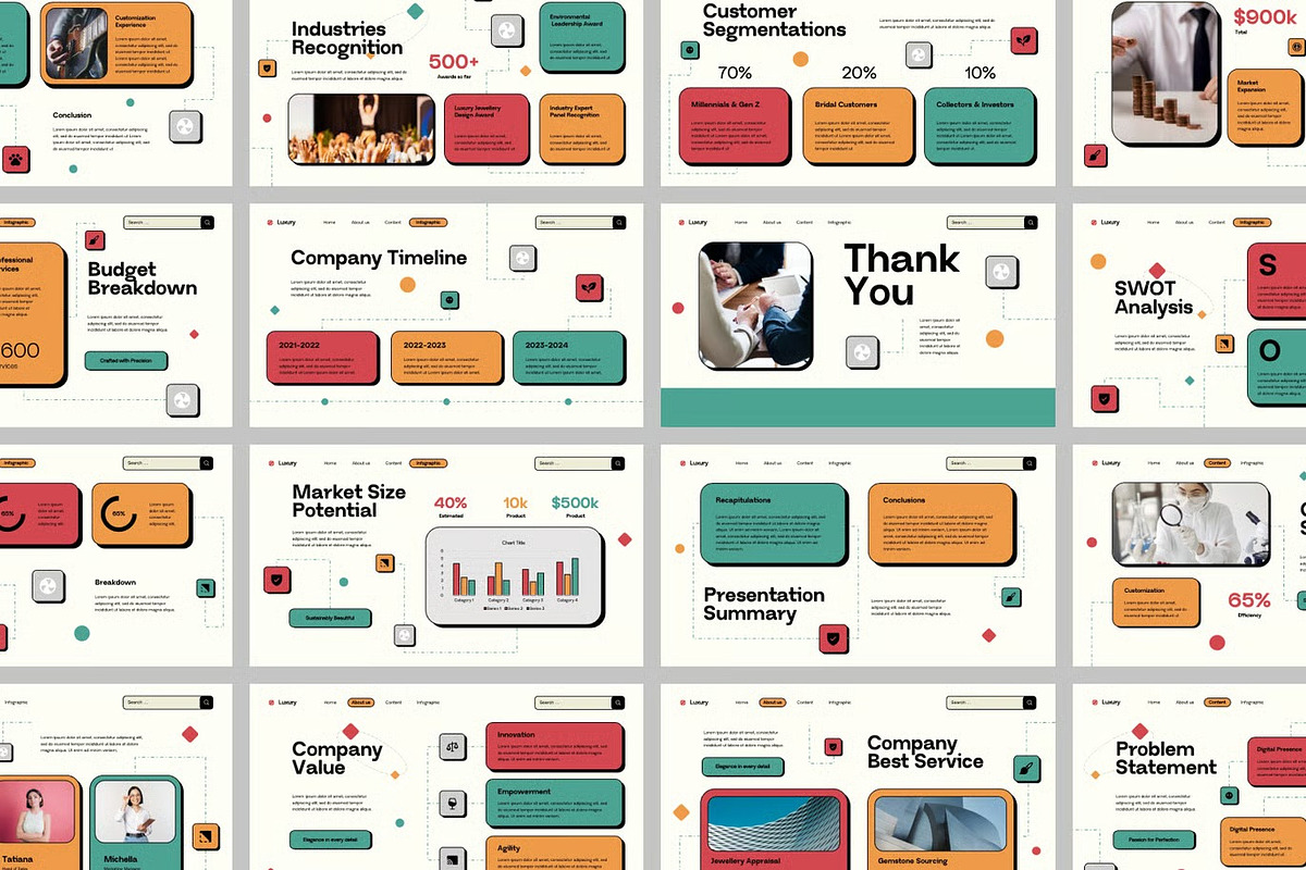 Luxury Brand Keynote Templates, a Presentation Template by Fit-tee (Photo 2 of 2)