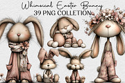 Whimsical Easter Bunny Clipart, an Illustration by DreamCafeArt (Thumbnail 1 of 6)