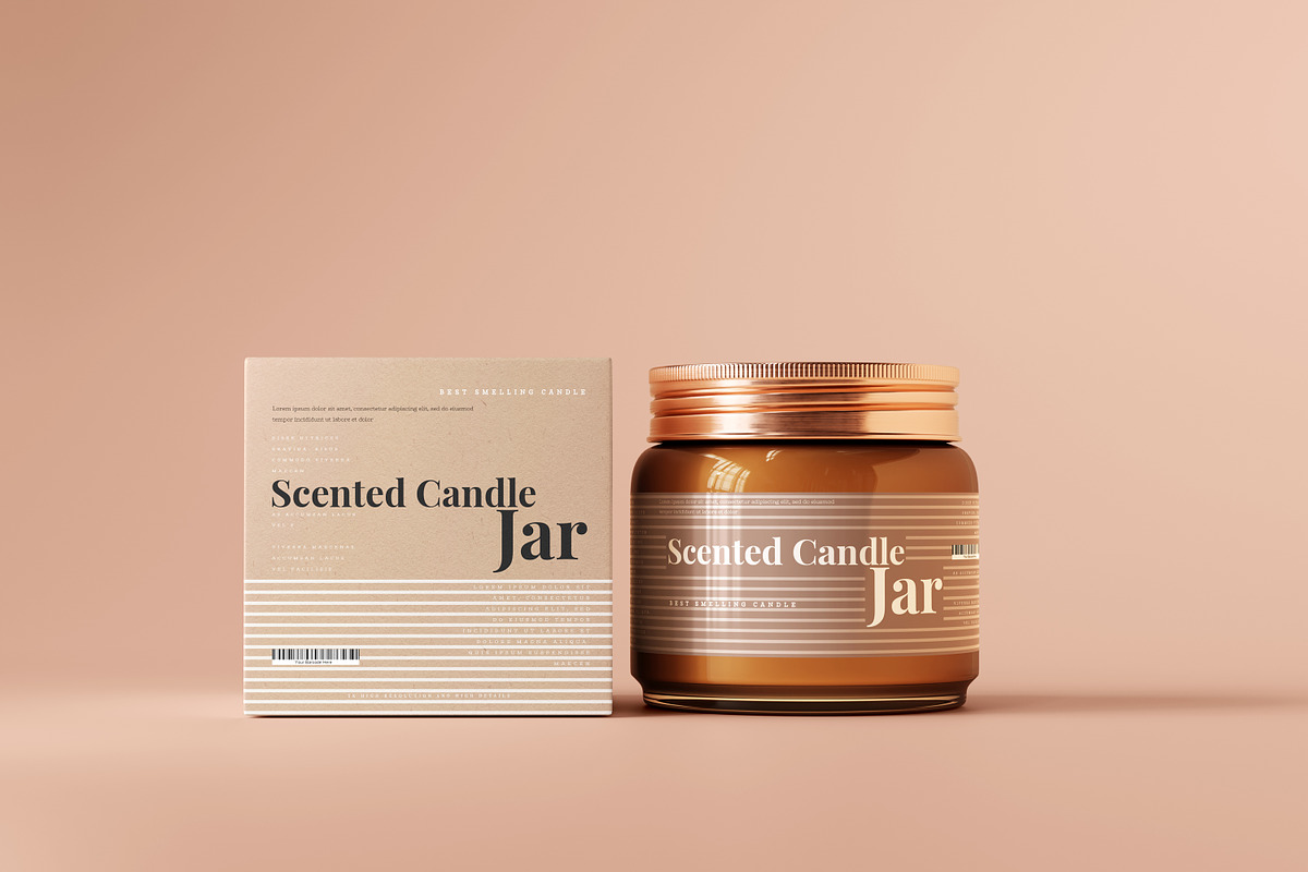 Amber Glass Candle Mockup Bundle, a Packaging Mockup by pmvch (Photo 40 of 135)