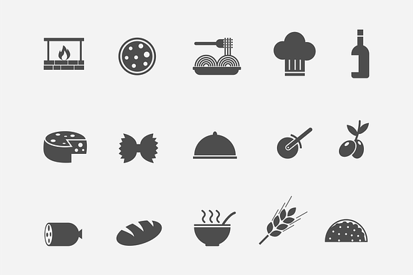 15 Italian Food Icons