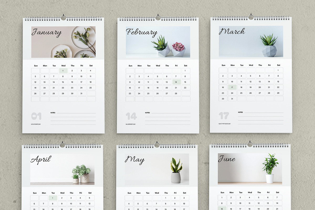 Clean Calendar Design 2025, a Stationery Template by MightyDesign (Photo 2 of 7)