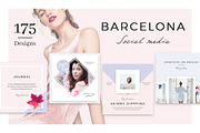 Barcelona: 175 SocialMedia Designs, a Social Media Template by NordWood (Thumbnail 1 of 10)