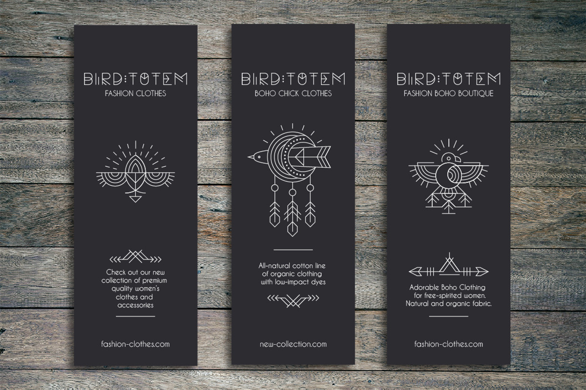 Bird Totem: Tribal Logo Design, an Illustration by Lumitar (Photo 6 of 10)