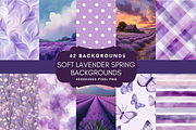 Soft Lavender Spring Backgrounds, a Graphic by NadiaTheronArt (Thumbnail 1 of 5)