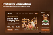 Camping Scenes 3D Character Pack, a Characters & Person 3D Model by Haps Space (Thumbnail 3 of 4)