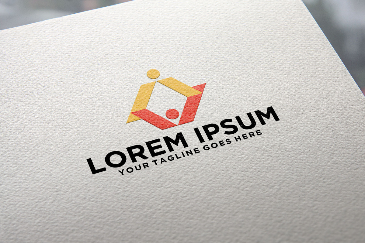 Human resources simple logo design, a Branding & Logo Template by REDVY CREATIVE