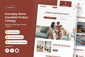 Lifestyle Home Product Catalog Page, a Landing Page Template by productype1