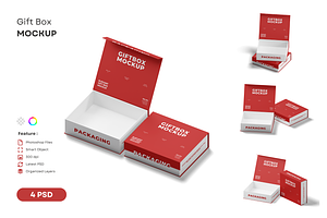 Gift Box Mockup