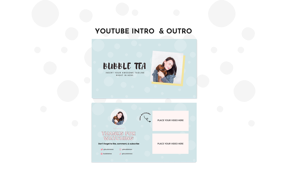 Pastel YouTube Branding Kit Canva, a Social Media Template by ltsdesigns (Photo 4 of 5)
