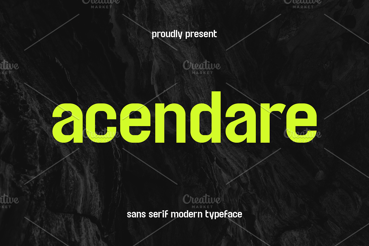 Acendare Modern Sans Serif, a Sans Serif Font by Artiveko (Photo 1 of 10)