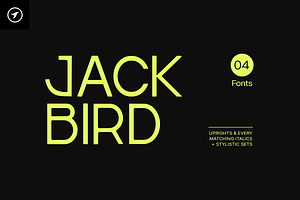 JACKBIRD - Display / Headline Font