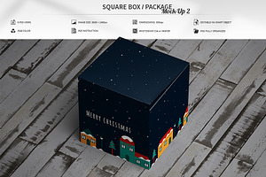 Square Box / Package Mock-Up 2