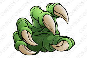 Monster Claw Dinosaur Dragon Cartoon, an Illustration by Christos Georghiou