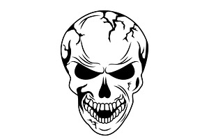Human skull., an Illustration by Tanysl