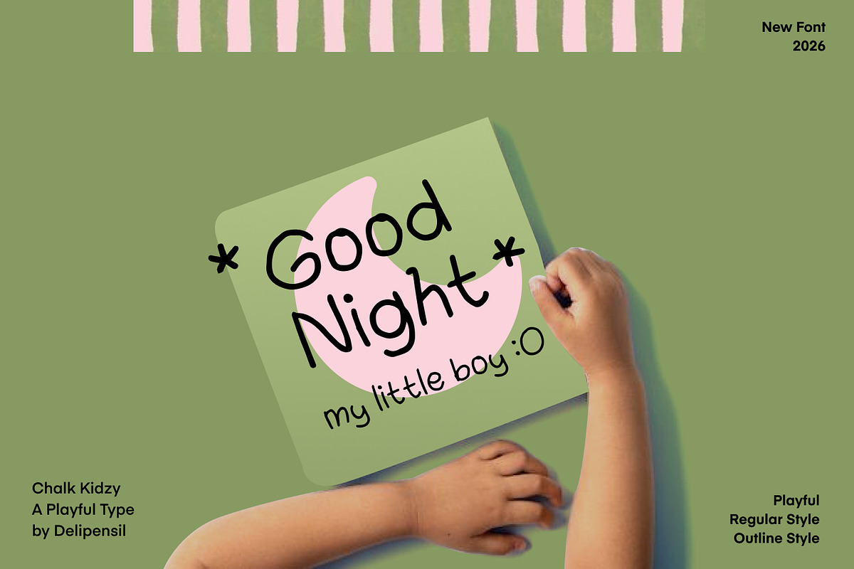 Chalk Kidzy - Bold, Fun, and Full, a Handwritten Font by delipensil (Photo 8 of 10)