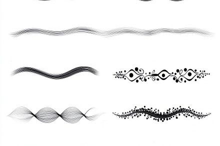 Abstract Black Wave Line Art Design, a Background Photo by Pixeness