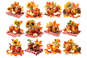 Watercolor Caramel Apples Clipart, a Decorative Illustration by stickermadness (Thumbnail 3 of 4)