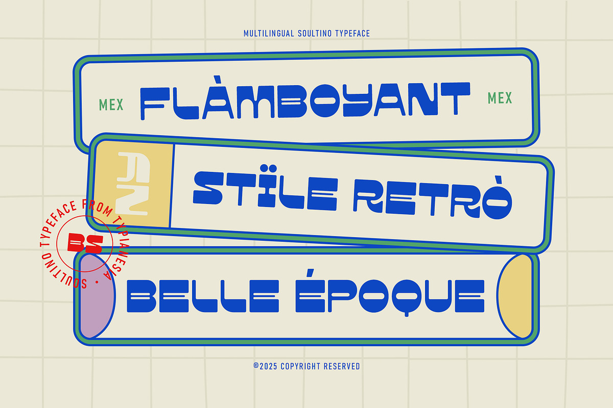 Soultino - Retro Reverse Contrast, a Sans Serif Font by Typia Nesia (Photo 3 of 12)