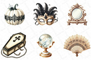 Ivory Gothic Halloween Clipart, an Illustration by DreamPrint404 (Thumbnail 3 of 6)