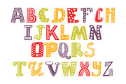 Cute Alphabet and numbers, a Decorative Illustration by Helen Sko (Thumbnail 2 of 5)