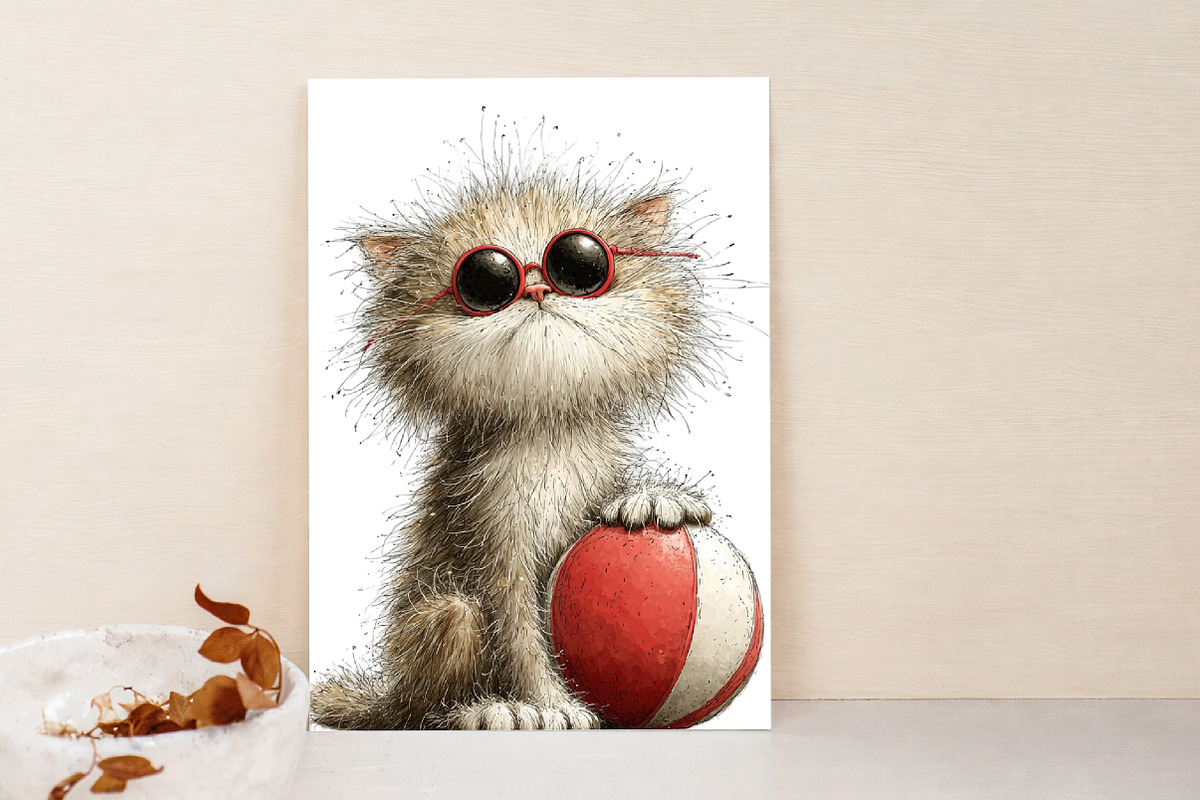Whimsical Summer Cats Clipart, an Illustration by Libby Wishes (Photo 4 of 7)
