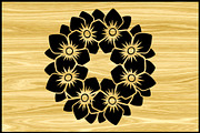 Decorative Floral Frame Silhouette S, an Illustration by Designer_Momina (Thumbnail 2 of 4)
