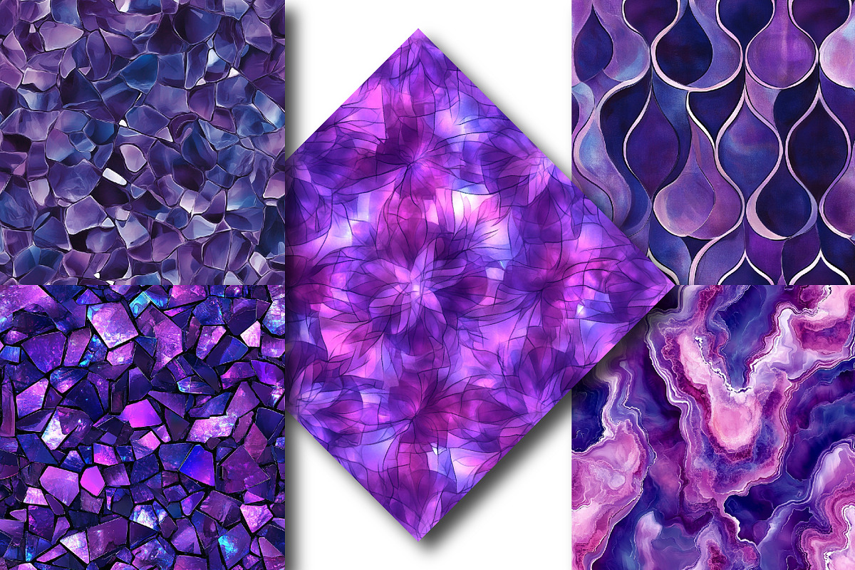 Purple Opal Pattern, an Illustration by DreamPrint404 (Photo 3 of 5)